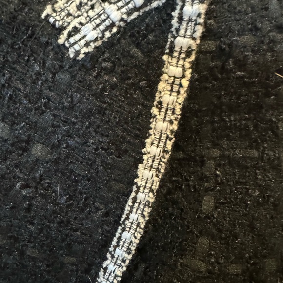 Ann Taylor Black tweed boucle pocket jacket XS 2 4 - Picture 9 of 9